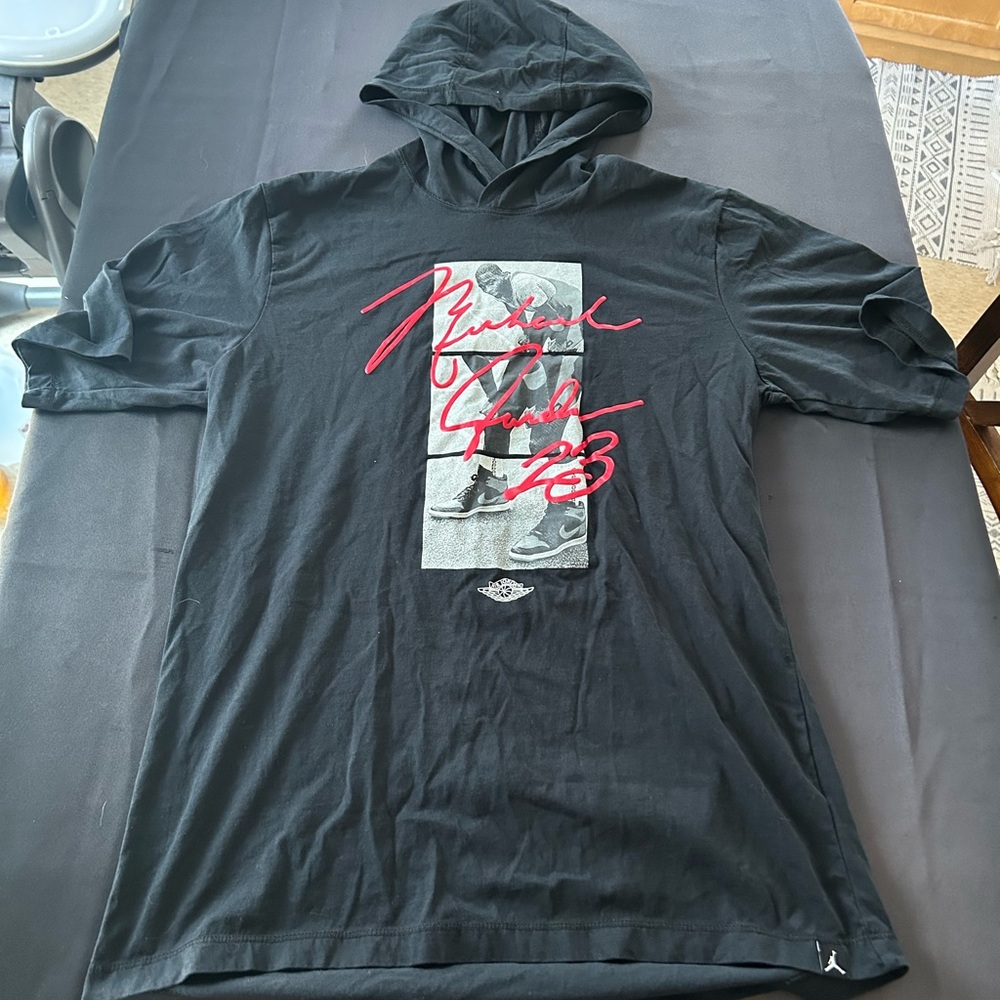 Men’s Jordan Black Graphic Hoodie Tee